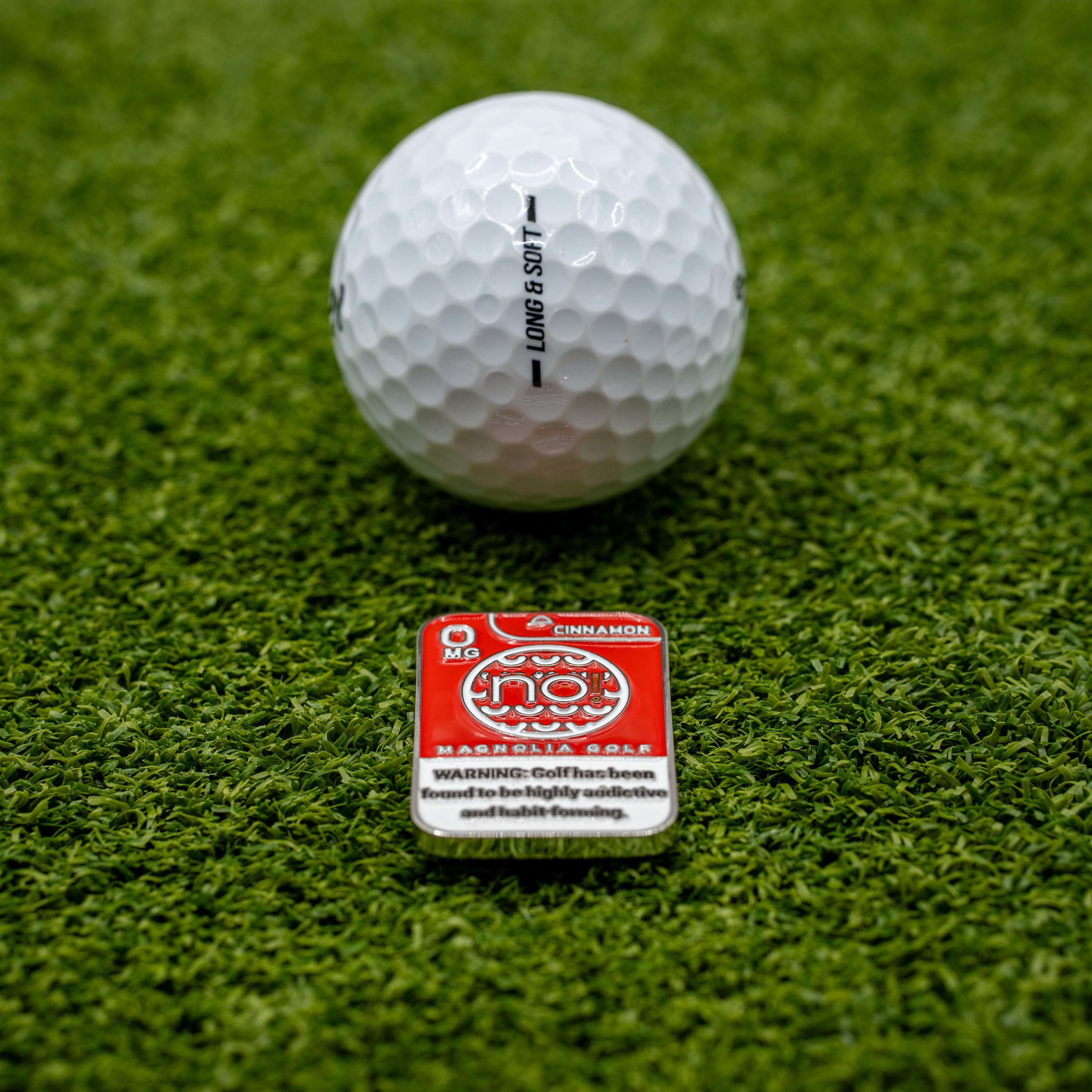 “NO!” BALL MARKER - Cinnamon