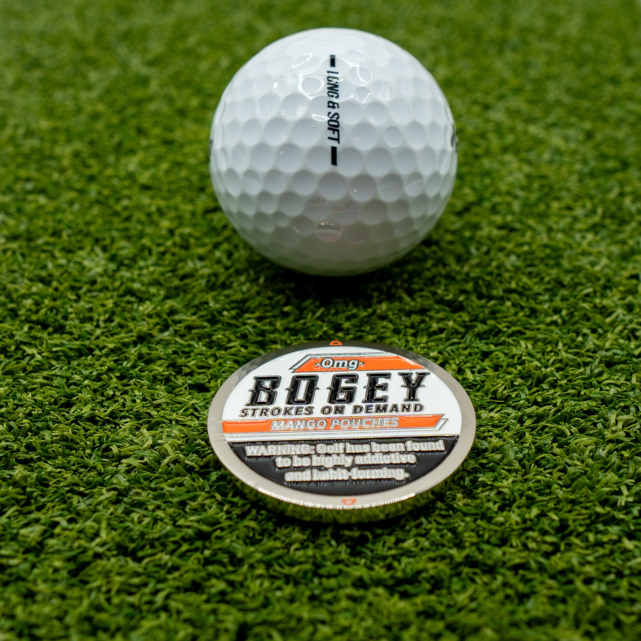 "BOGEY" BALL MARKER - Mango