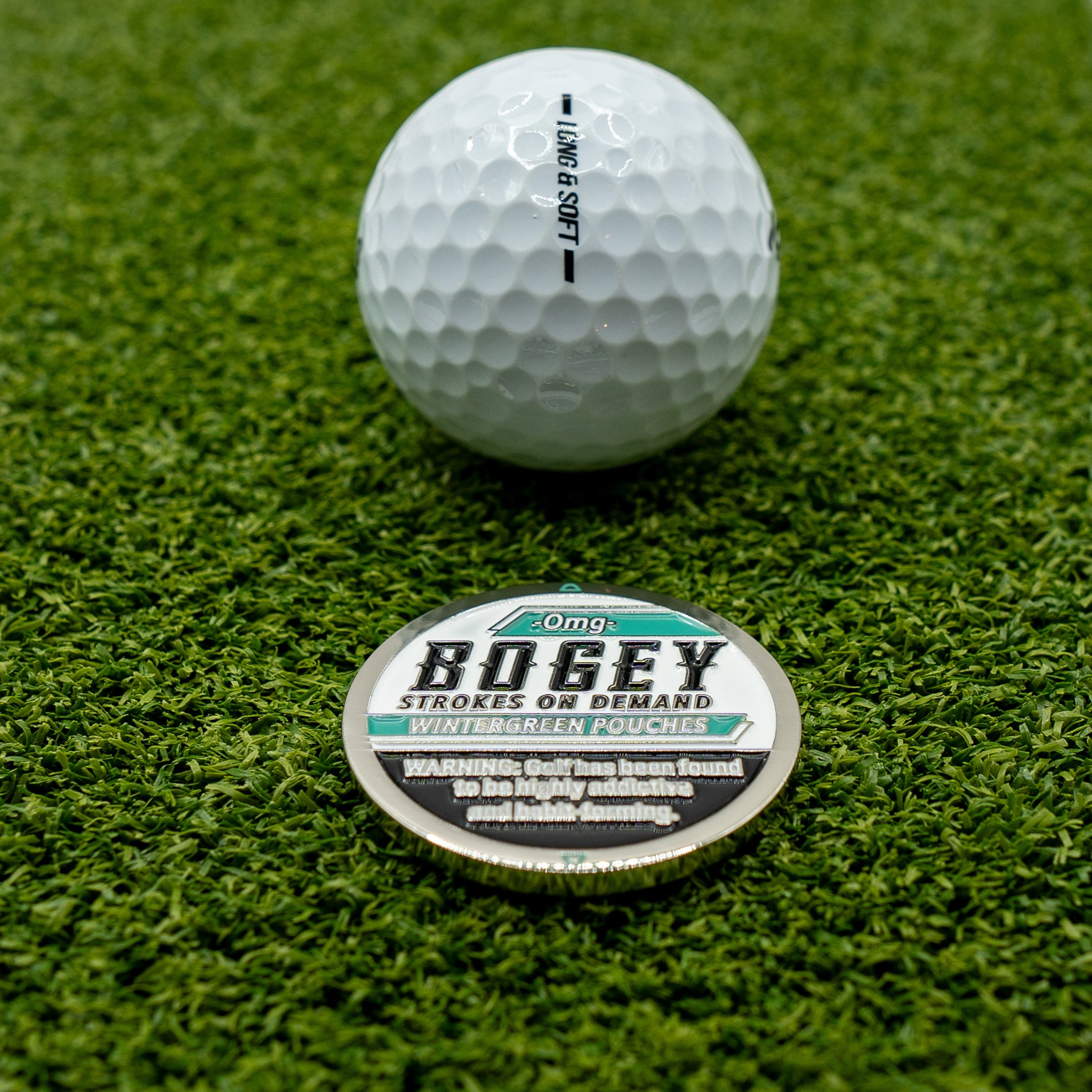 "BOGEY" BALL MARKER - Wintergreen