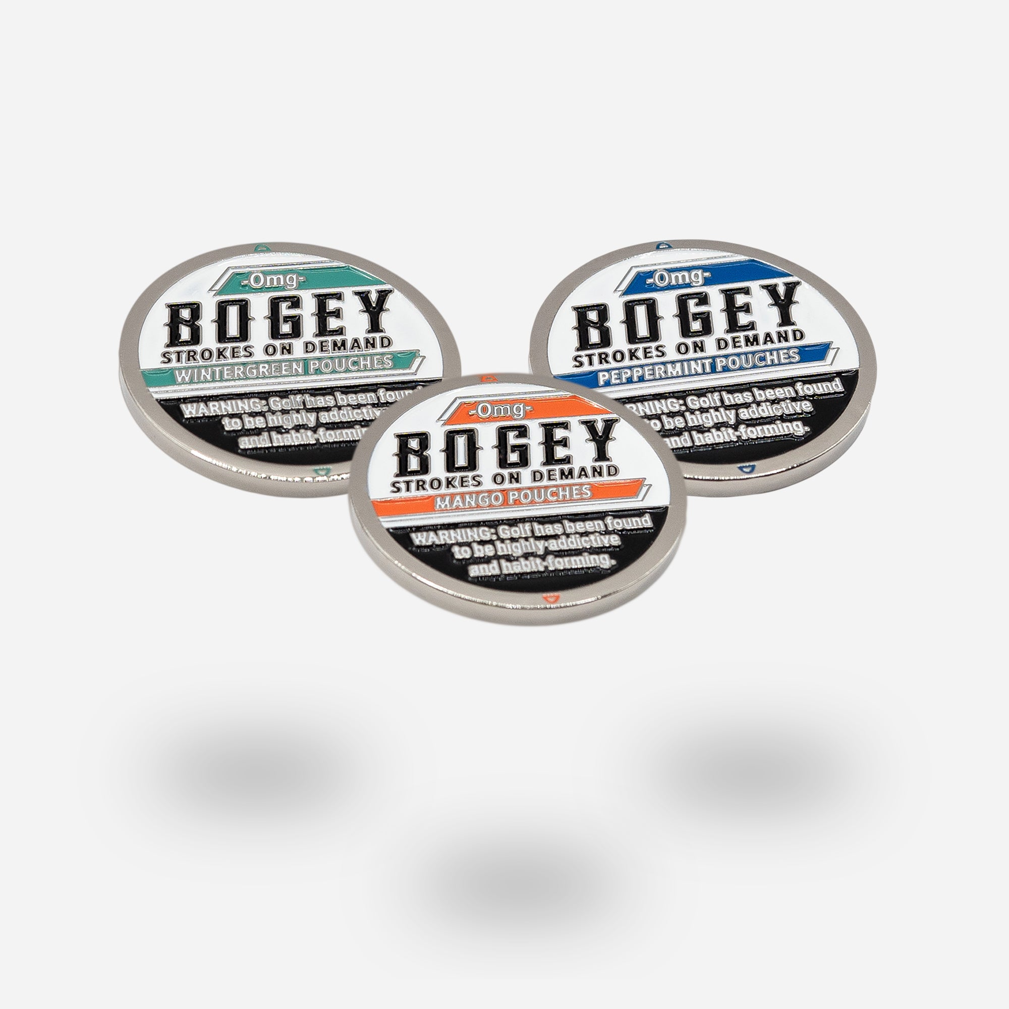 Triple "BOGEY" BALL MARKER Bundle